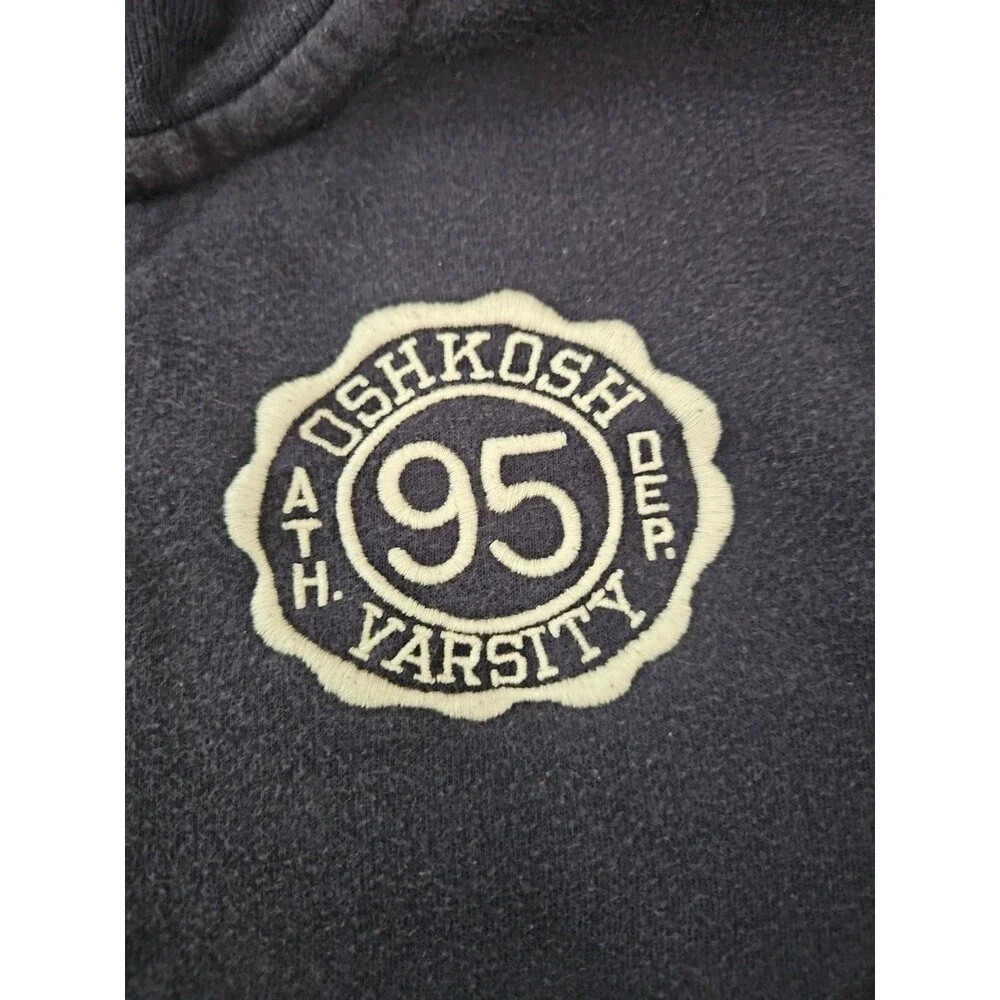 Oshkosh B'Gosh Circa 2012 Fleece Jacket Boys Sz 8 Embroidered Front Sleeve...